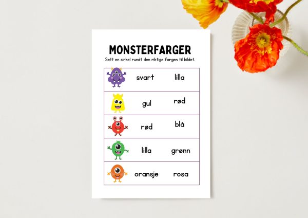 "Lek med farger"  - Print ut - Bilde 4