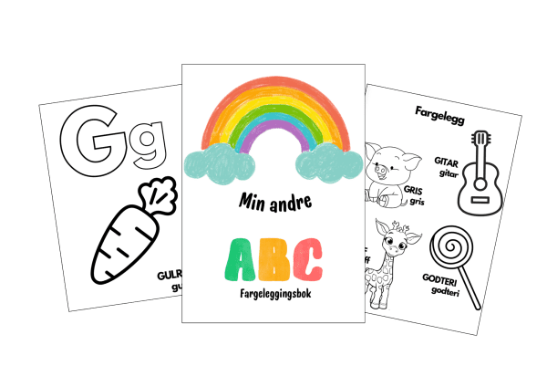 Lær bokstaver med "Min andre ABC" - Print ut - Bilde 4