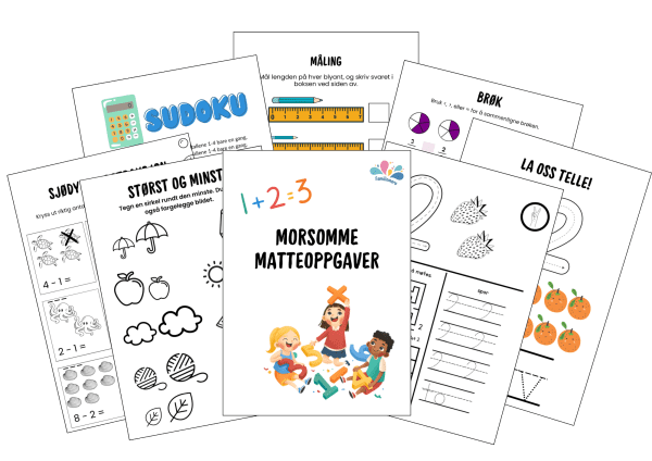 Morsomme matteoppgaver - Print ut - Bilde 7
