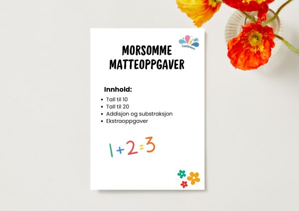Morsomme matteoppgaver - Print ut - Bilde 2
