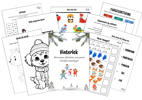 Vinterlek - Vinteraktiviteter for barn inne - Bilde 4