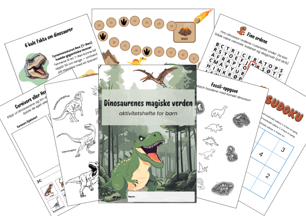 Dinosaurenes verden: aktivitetshefte