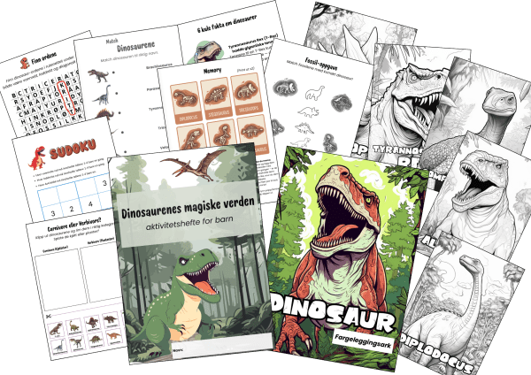 Utforsk dinosaurenes verden: aktivitetspakke